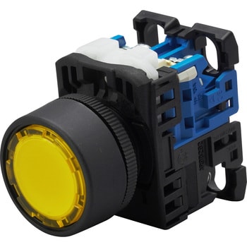 富士電機 φ22 AR22シリーズ 平形押しボタンスイッチ 緑 丸