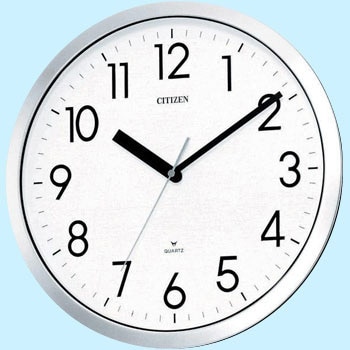 Moisture and dustproof clock proof 522 CITIZEN Round Wall Clocks -  Material: Frame / Steel / Plastic, Front / Glass, Type: Wall clock,  Diameter x Length (Φmm x mm): 320×39, Finish: Chrome-plated finish (white)  | MonotaRO Vietnam
