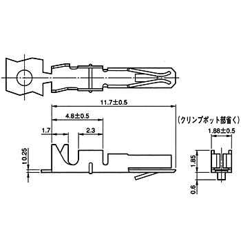IL-C2-1-0001 ��Γd���ڑ��p�R�l�N�^ IL�V���[�Y �\�P�b�g�R���^�N�g(������) JAE(���{�q��d�q�H��) 08517372