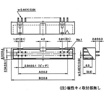 基板対電線接続用コネクタ PSシリーズ ボックスタイプピンヘッダ ストレートスルーホールタイプ 日本航空電子工業(JAE)
