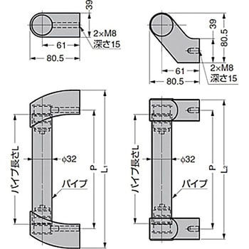 MDH-PS1200 デザインハンドルMDH型 1個 スガツネ(LAMP) 【通販サイト
