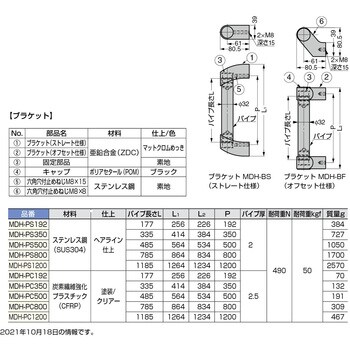 MDH-PS800 デザインハンドルMDH型 1個 スガツネ(LAMP) 【通販サイト