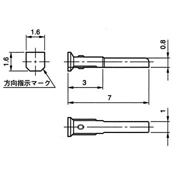基板対電線接続用コネクタ PSシリーズ 位置決めキィ JAE(日本航空電子工業)