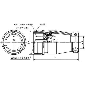 SRCN6A25-24P パネル対電線/電線中継接続用丸型コネクタ SRCN
