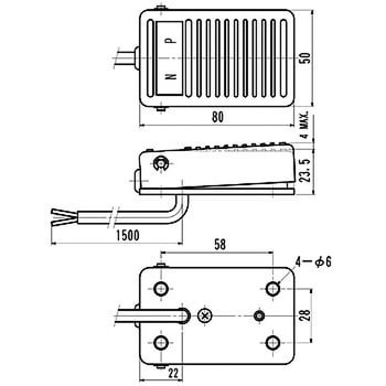 フットスイッチ S5形シリーズ オジデン(大阪自動電機)
