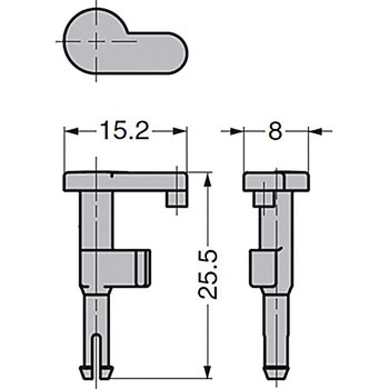 パネルラッチ簡易ロック付 LC-PL32型 LAMP(スガツネ)