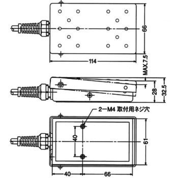 フットスイッチ S6&M6形シリーズ シール構造スイッチ内蔵タイプ オジデン(大阪自動電機)