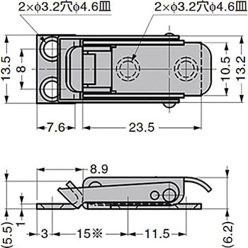 オールステンレス鋼製キャッチクリップ SCC-25 LAMP(スガツネ)