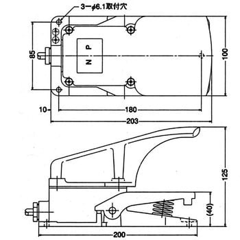 フットスイッチ SM2C形シリーズ オジデン(大阪自動電機)