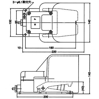 OFL-1-SM2K フットスイッチ SM2K形シリーズ 1台 オジデン(大阪自動電機