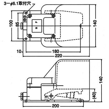 フットスイッチ OFL-VG-SM2形シリーズ オジデン(大阪自動電機)