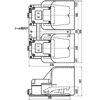 フットスイッチ OFL-VG-SM2形シリーズ オジデン(大阪自動電機)