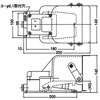 フットスイッチ OFL-VG-SM2形シリーズ オジデン(大阪自動電機)