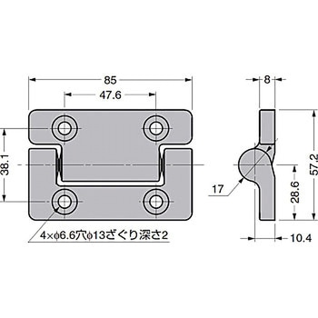 トルクヒンジ MH15型 LAMP(スガツネ)