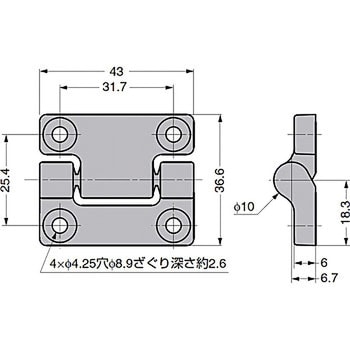 トルクヒンジ MH12型 LAMP(スガツネ工業)