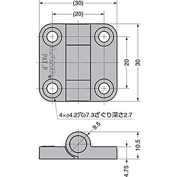 クリックヒンジ HG-MPS2型 スガツネ(LAMP)