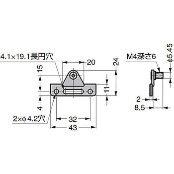 SLS-ELAN用取付座金 SLS-ELAN-AZ LAMP(スガツネ)
