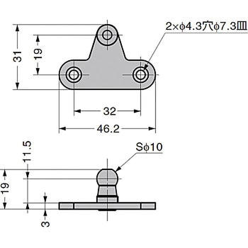 ブラケット 7592TM LAMP(スガツネ)