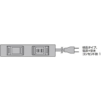 DML-PB-WT デスクトップマルチタップ DML型、DMS型 1個 スガツネ(LAMP