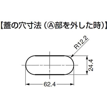 プラスチック空気孔 APD-KH型 配線孔付オーバルタイプ LAMP(スガツネ)