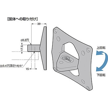 モニターマウントヒンジ VTS型ワンウェイタイプ、VTD型両トルクタイプ LAMP(スガツネ)