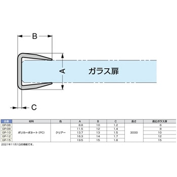 ガラスエッジプロテクター LAMP(スガツネ)