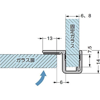 エッジシール 8855KUO-8-2500 LAMP(スガツネ工業)