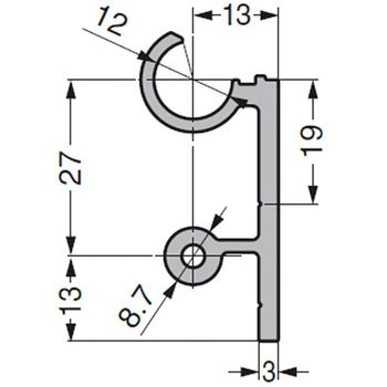 AS高剛性キャビネットシャッター部品 LAMP(スガツネ工業)