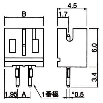 PHコネクター ベース付ポスト 日本圧着端子製造(JST)