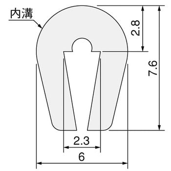 溝ゴム 80m RP-MB-