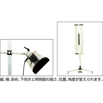 【日本新作】6418C22 嵯峨電機工業 ライトスタンド JLS-LED404 2個口発送 作業灯 補助照明 板金 修理 作業用照明一般