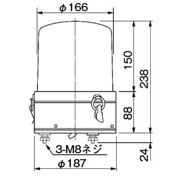 XM-100-Y 大型キセノン灯 XM型 1台 PATLITE(パトライト/旧:春日電機