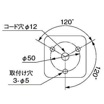 ユニット式積層信号灯 KUSシリーズ ベース/ブザーユニット PATLITE(パトライト)