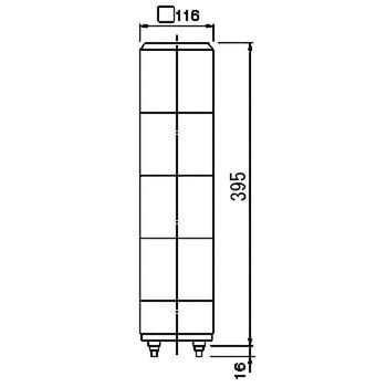 KJ-310-RYG 積層回転灯 KJ/KJBシリーズ 1台 パトライト(PATLITE