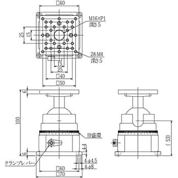 RC-60 あおり旋回ステージ 1台 ミラック光学 【通販サイトMonotaRO】