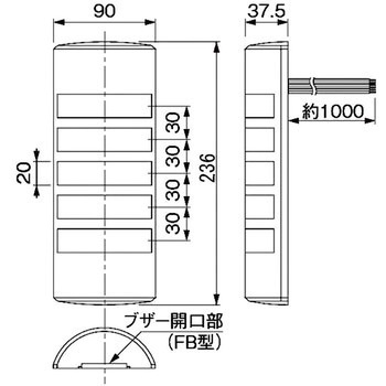 薄型LED壁面取付け積層信号灯 WEP/WEシリーズ パトライト(旧春日電機)