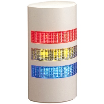 WEP-302-RYB ���^LED�ǖʎ�t���ϑw�M���� WEP/WE�V���[�Y PATLITE(�p�g���C�g/��:�t���d�@) �N�������b�L�d�l ��i�d��AC/DC24V 3�i ��/��/�z�� �O�a90�~37.5mm  WEP-302-RYB 08552826