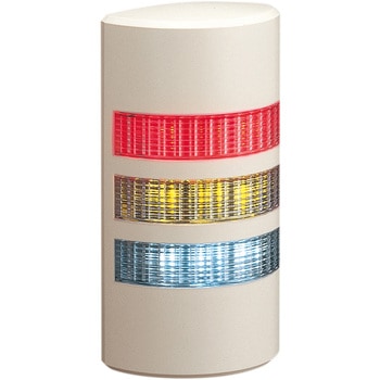 WEP-302FB-RYC ���^LED�ǖʎ�t���ϑw�M���� WEP/WE�V���[�Y PATLITE(�p�g���C�g/��:�t���d�@) �N�������b�L�d�l ��i�d��AC/DC24V 3�i ��/��/���z�� �O�a90�~37.5mm  WEP-302FB-RYC 08552905