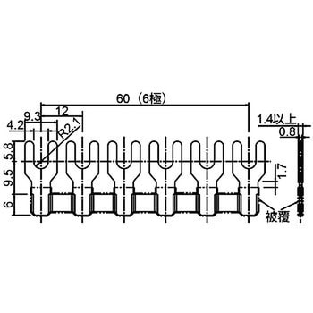 BNJ56FBPN10 渡り金具フォーク形 1パック(10個) IDEC(和泉電気) 【通販