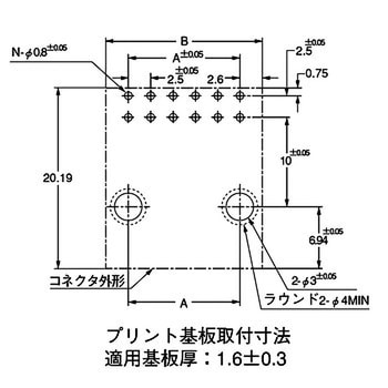 ダイナミック・シリーズ・コネクタ D-2000シリーズ D-2100D ヘッダー TE Connectivity Japan(旧:TYCOELECTRONICS(タイコエレクトロニクス))