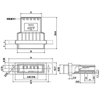 1-178802-7 ダイナミック・シリーズ・コネクタ D-3000シリーズ D-3100S