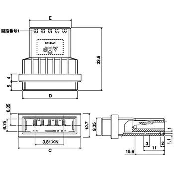 1-177648-8 ダイナミック・シリーズ・コネクタ D-3000シリーズ D-3100S 