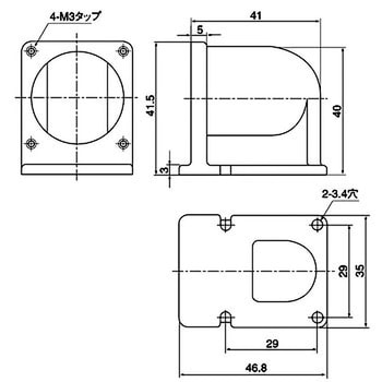 NJCシリーズJIS規格中型メタルコネクタ L型台座