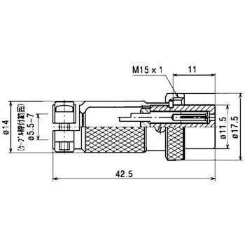 NCSシリーズ汎用大型メタルコネクタ ストレートプラグ