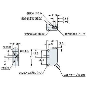 小型ビームセンサ(アンプ内蔵) CX-400シリーズ Ver.2