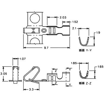 電線対基板用コネクタ 2.5mmピッチ ターミナル 5159 日本モレックス(molex)
