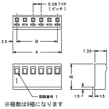 電線対基板用コネクタ 5.08mmピッチ ハウジング 5197 日本モレックス(molex)