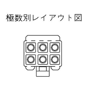 中継用コネクタ 6.7mmピッチ 3191シリーズ リセプタクルハウジング 日本モレックス(molex)