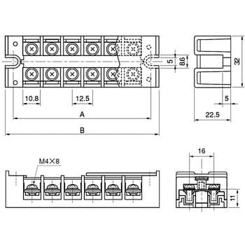 TS-625 2P 固定端子台 TS-625形 1個 キムラ電機 【通販サイトMonotaRO】