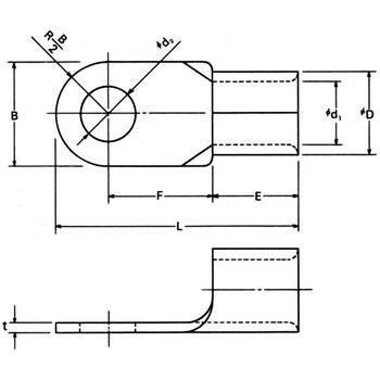 銅線用裸圧着端子(R型) 冨士端子工業